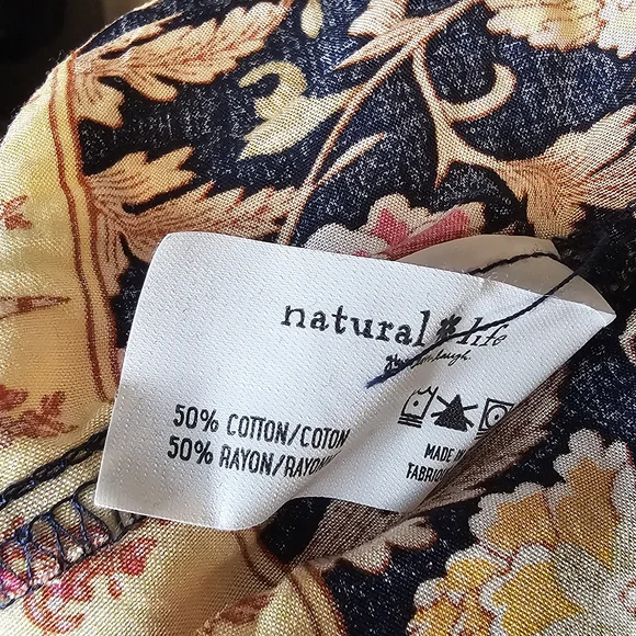 Natural Life Elisa Maxi Skirt - Women's Size L - Boho Cottagecore Floral Easter - Picture 12 of 12